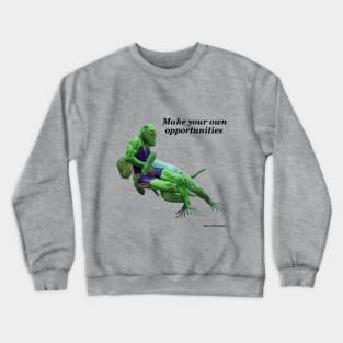 Reptile Warrior Combat Sport Fantasyart Crewneck Sweatshirt